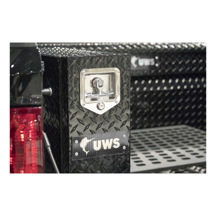 UWS Gloss Black Aluminum 22" Drawer Truck Tool Box Model DS-22-BLK