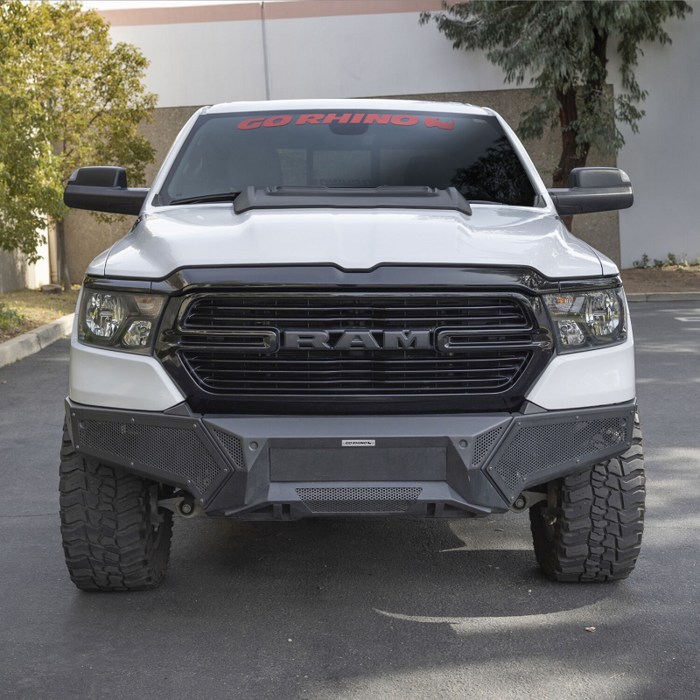 Go Rhino Element Front Bumper with Power Actuated Hide-Away Light Bar Mount Model 341301T