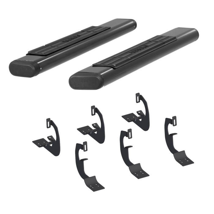 ARIES 6" x 53" Black Aluminum Oval Step Nerf Bars Model 4445022
