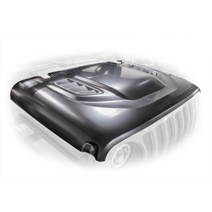 DV8 Offroad 2018-2025 Jeep Wrangler JL JLU Gladiator JT Rubicon Replica Hood Unpainted Model HDMBJL-TA