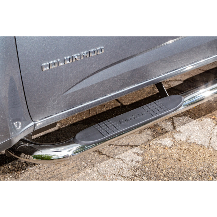 Dee Zee Stainless Steel Step Nerf Bars 4 in. Oval Cab Length Model DZ372527