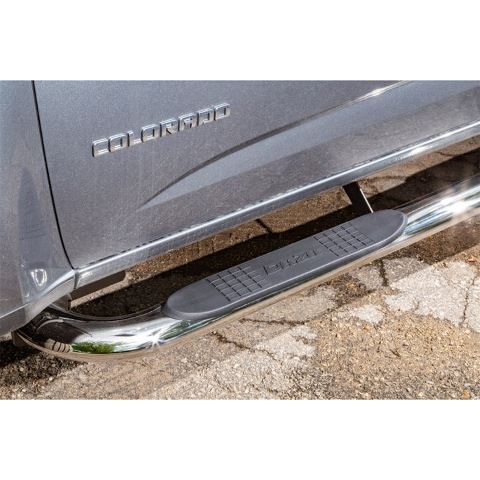 Dee Zee Stainless Steel Step Nerf Bars 4 in. Oval Cab Length Model DZ372257