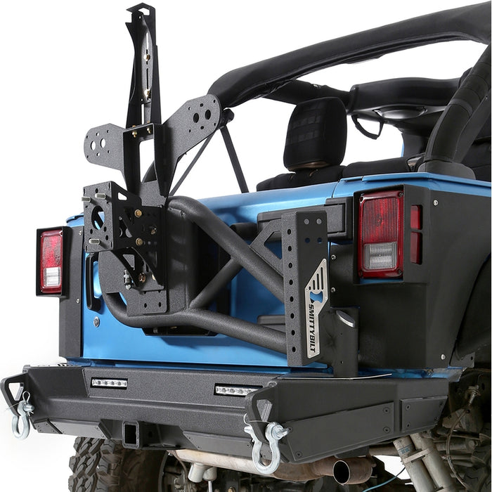 Smittybilt XRC Gen 2 Bolt-On Tire Carrier - Textured Black (07-18 JK/JKU) Model 76857