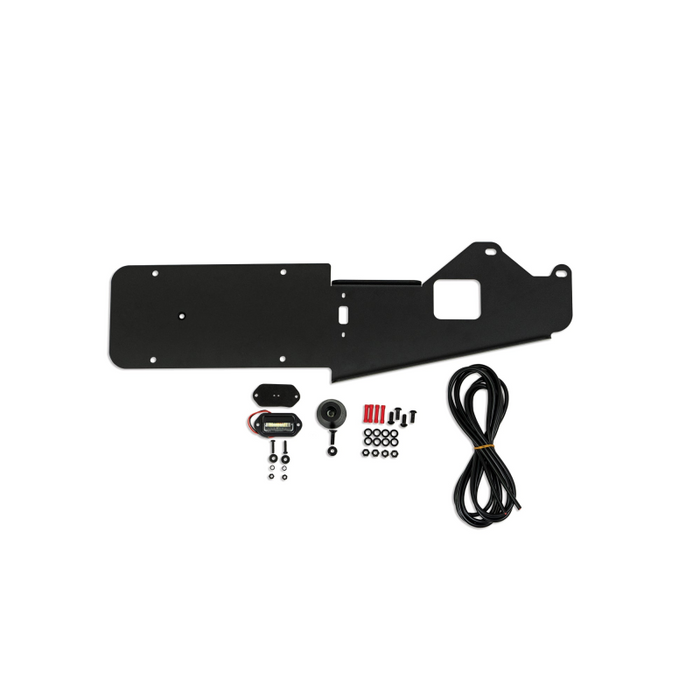 DV8 Offroad 2021-2026 Ford Bronco Rear License Plate Relocation Bracket Model LPBR-03