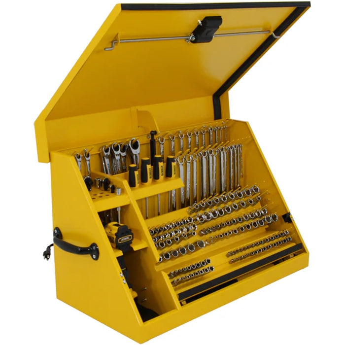 Montezuma 30 x 15 In. Steel Dewalt Triangle® Toolbox Yellow Top Mount Toolbox DXTB30YY