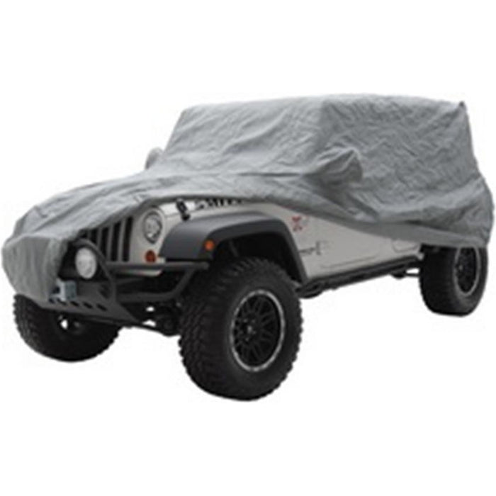 Smittybilt Full Car Cover w/ Storage Bag, Lock & Cable - Gray (07-18 JK) Model 830