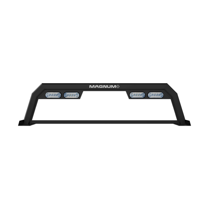 Magnum Truck Racks Headache Rack Service Body High Light Vis Matte Black Model 18SBLHPAB