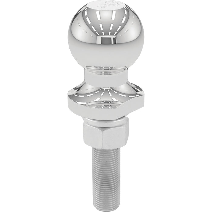 CURT Chrome Trailer Hitch Ball, 2,000 lbs, 1-7/8-Inch Diameter, 3/4 x 3-Inch Shank Model 40016