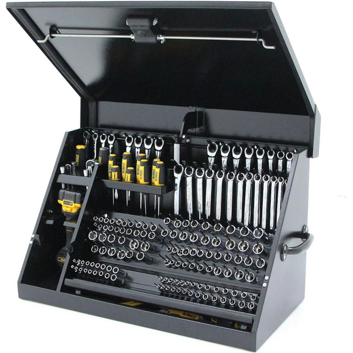 Montezuma 30 x 15 In. Steel Triangle® Toolbox Black Top Mount Toolbox DXTB30BB