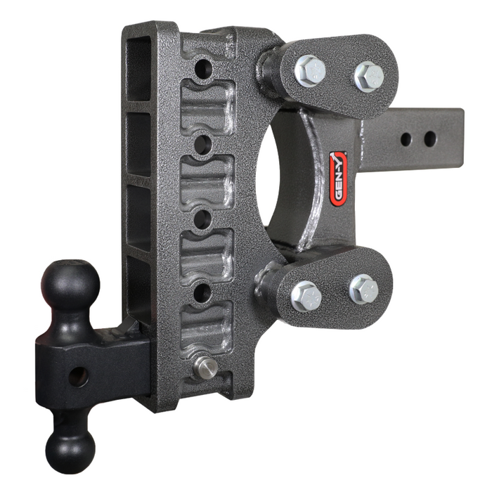 GEN-Y The BOSS TORSION-FLEX 3" Shank 9" Drop 3.5K TW 32K Hitch & GH-0161 Dual-Ball Model GH-2215