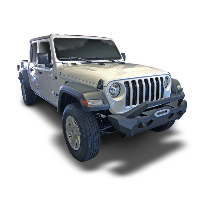 TrailFX Front Bumper w/ Skid Plate w/ Winch Mount Model JL08T