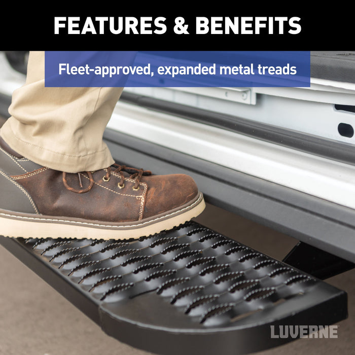 Luverne Grip Step XL 9-1/2" x 54" Steel Passenger Board Fleet Kit Select Ford Transit Model 495154-401801-0