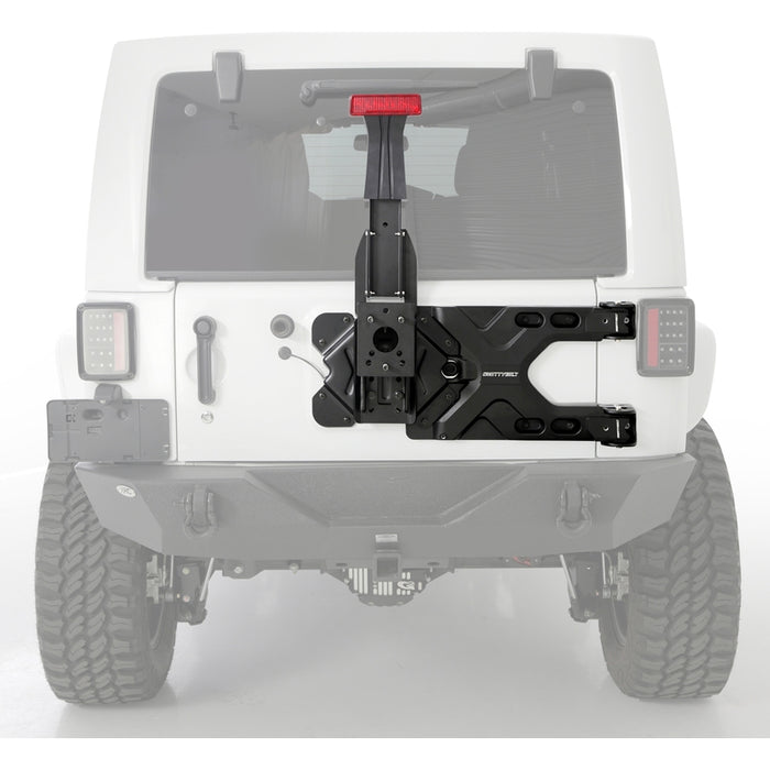Smittybilt HD Pivot Tire Carrier - 07-18 Jeep Wrangler JK/JKU Model 2843