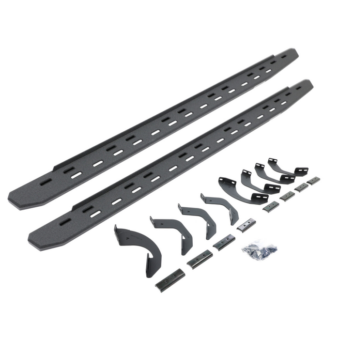 Go Rhino RB30 Slim Line Running Boards with Bracket Kit Double Cab Only Model 69643580ST