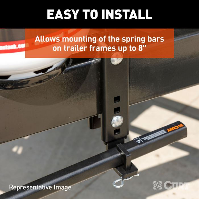 CURT TruTrack™ Heavy-Duty 8" Adjustable Support Brackets Model 17518