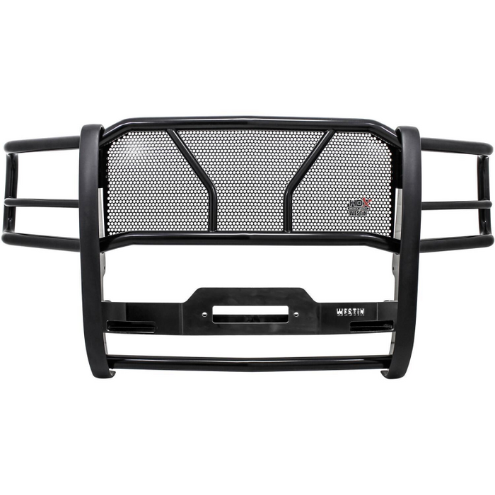 Westin HDX 1-Piece Winch Mount Grille Guard Black Steel Model 57-93875