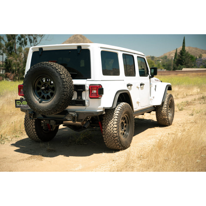 DV8 Offroad 2018-2025 Jeep Wrangler Fs-15 Series Rear Bumper Model RBJL-11