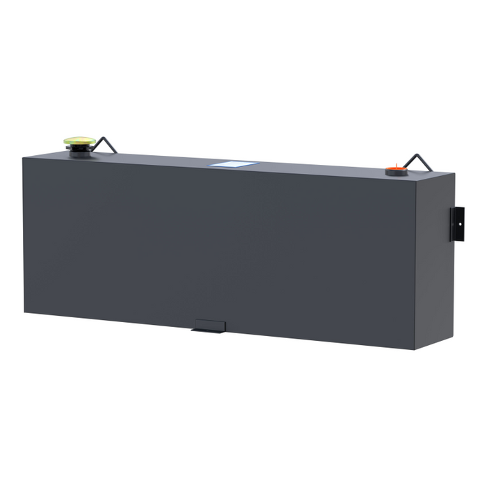 UWS Matte Black 45-Gallon Vertical Steel Transfer Tank Model ST-45-R-MB