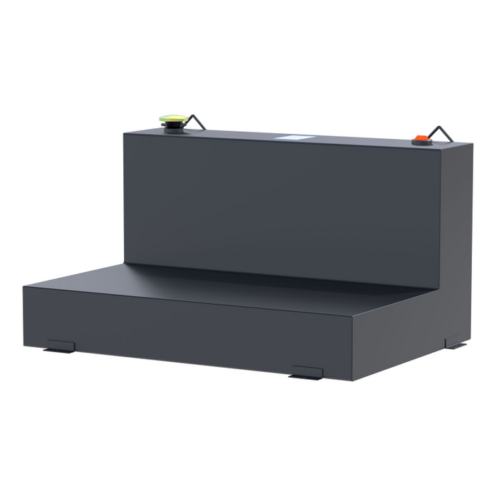UWS Matte Black 85-Gallon L-Shape Steel Transfer Tank Model ST-85-L-MB
