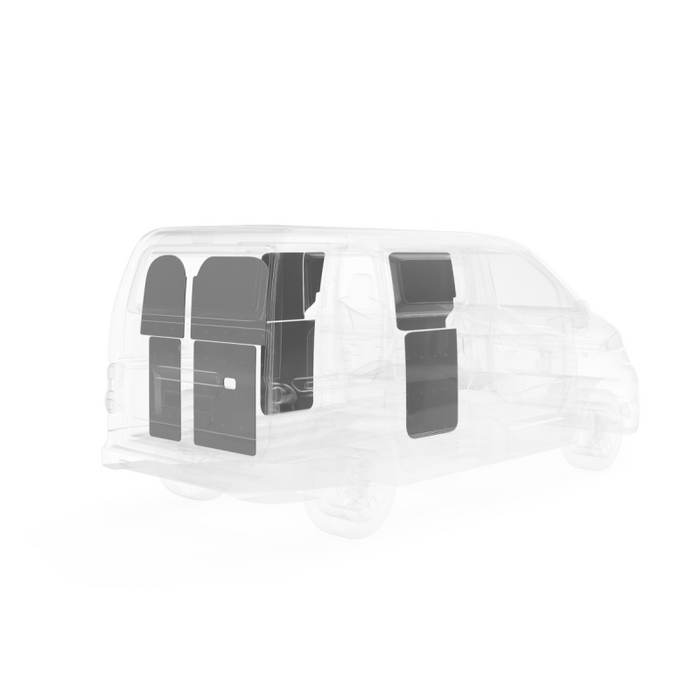 LEGEND DuraTherm Door Liner ONLY - Nissan NV200 Cargo Van Regular Wheelbase- Textured Grey Model 533-114-2613