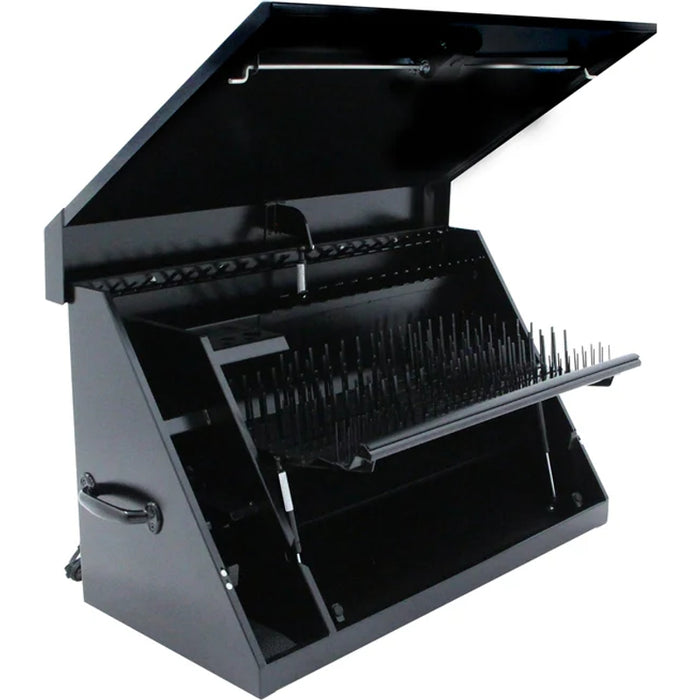 Montezuma 36 x 17 In. Steel Triangle® Toolbox Black Top Mount Toolbox DXTB36BB
