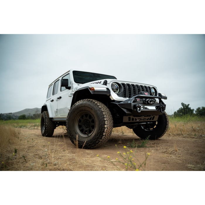 DV8 Offroad 2007-2026 Jeep GladiatorJT Wrangler JK JKU JL JLU Fs-1 Series Stubby Front Bumper Model FBJL-11