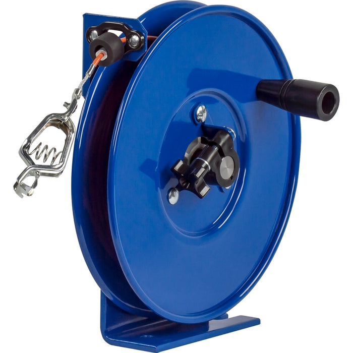 Coxreels SDH Series Hand Crank Static Discharge Stainless Steel Cable Reel 100 ft. - Hose Included Model SDH-100-1