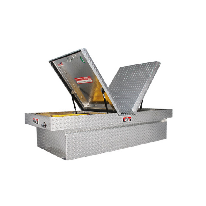 Brute Crossover Tool Box Gull Wing Lid Bright Aluminum Full Size Extra Wide Model RB114GW