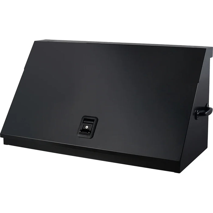 Montezuma 41 x 18 In. Steel Triangle® Toolbox Flat Black Top Mount Truck Box DX411FB
