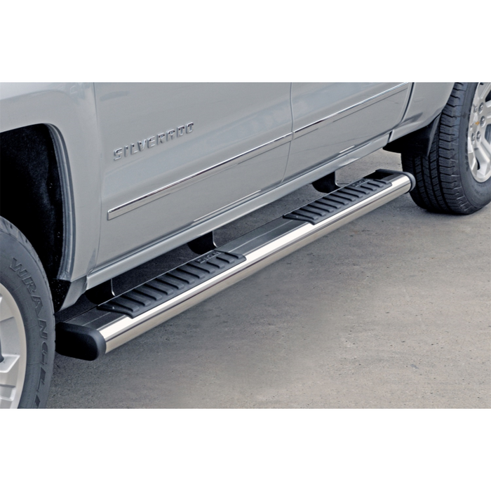 Dee Zee Stainless Steel Step Nerf Bars 6 in. Oval Cab Length Model DZ16113
