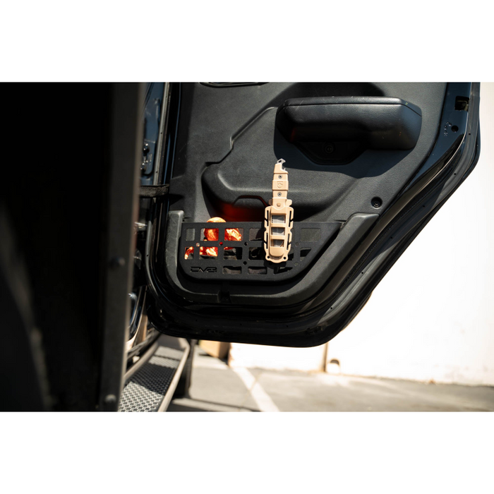 DV8 Offroad 2018-2026 Jeep WranglerJLU Gladiator JT Slim Rear Door ONLY Molle Pockets Model MPJL-08