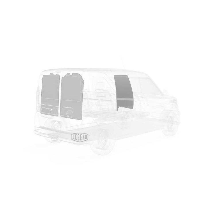 LEGEND EconoLite Door Liner ONLY - RAM ProMaster City Cargo Van Regular Wheelbase - Textured Grey Model 07R01-20