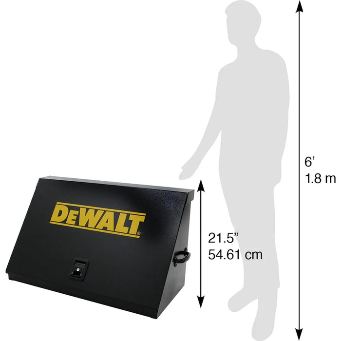 Montezuma 36 x 17 In. Steel Triangle® Toolbox Black Top Mount Toolbox DXTB36BB