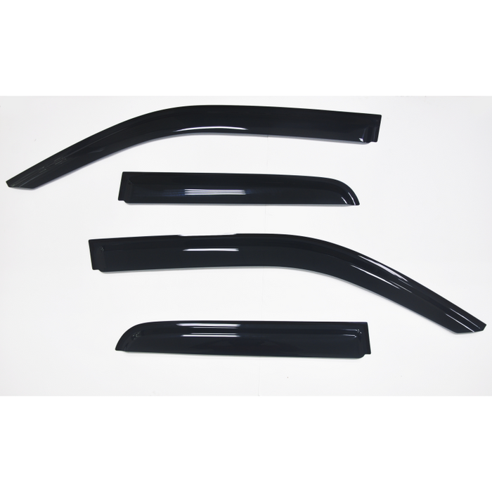 TrailFX Low Profile Side Window Deflector Tape-On Smoke Acrylic Set of 4 Model 4809H