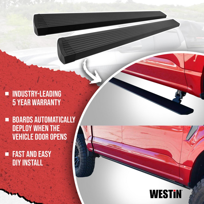 Westin Pro-e Electric Running Boards Textured Black Aluminum Model 29-24135