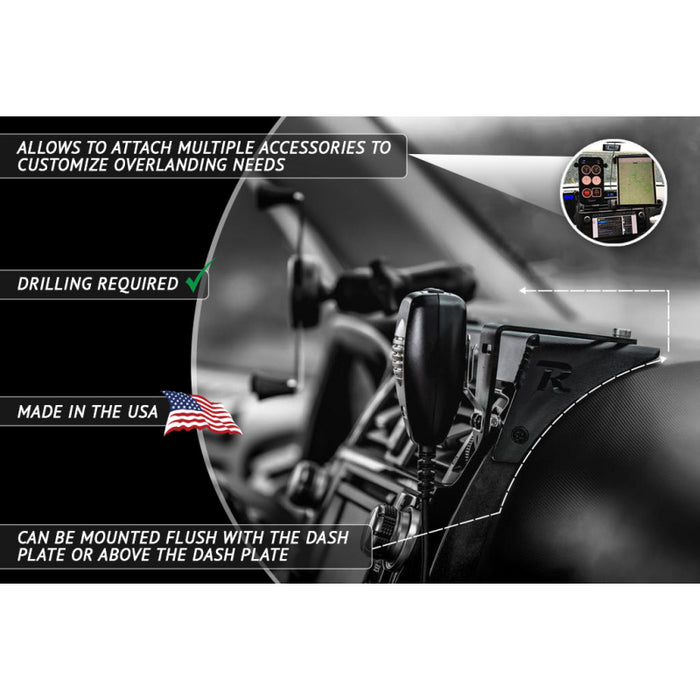 Rago Fabrication 2010-2022 5th Gen 4Runner Modular Dash Mount Model R1020T4RDPLT