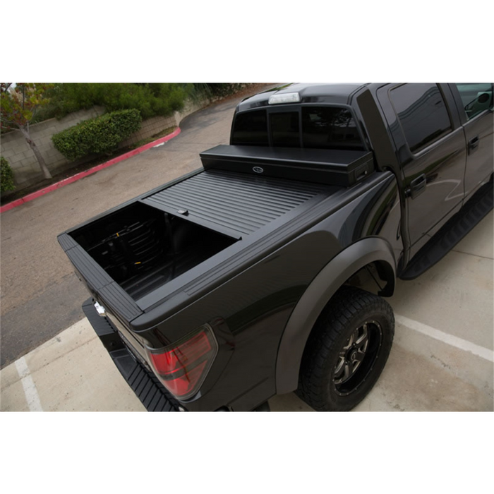 Truck Covers USA American Work Cover JR. Junior Size Toolbox and Hard Retractable Roll-up Combination Model CRJR262