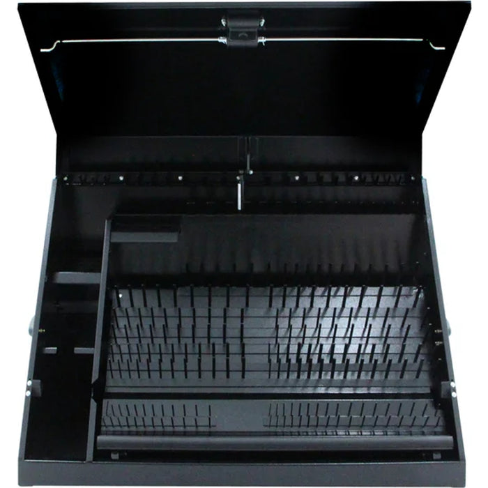 Montezuma 36 x 17 In. Steel Triangle® Toolbox Black Top Mount Toolbox DXTB36BB