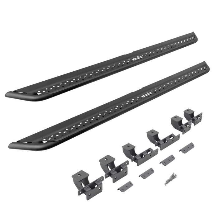 Go Rhino Dominator Xtreme DSS Running boards with Rocker Panel Mounting Kit For Crew Max Model DSS4416T