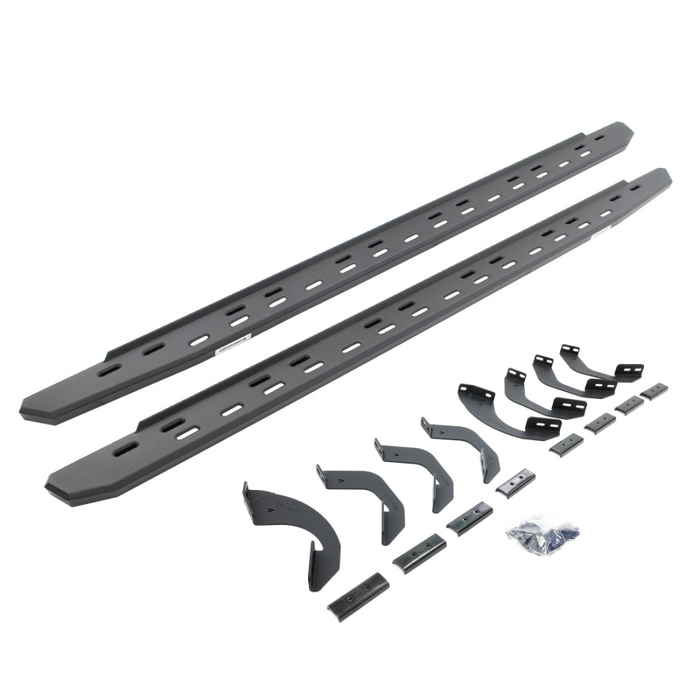 Go Rhino RB30 Slim Line Running Boards with Brackets Kit Crew Max Only Model 69643687SPC