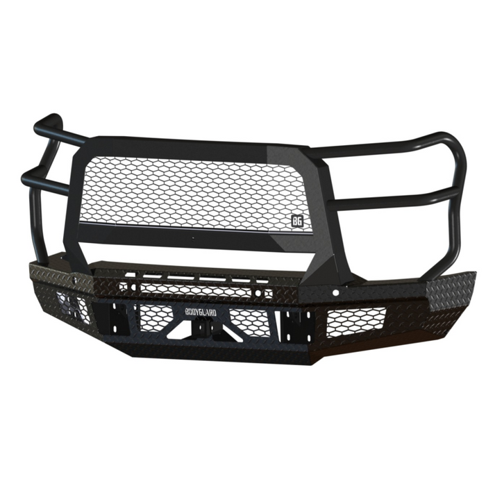 Bodyguard FT Front Extreme - Sensor Cutouts Fog Cutouts Receiver W/ Mesh Grille With Camera Harness Texture Black Powder Coat Model JEC24BYTMH