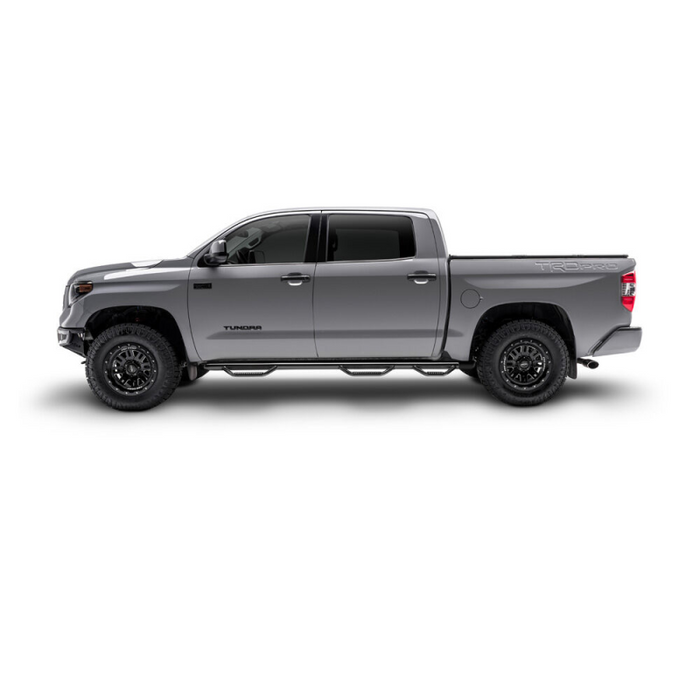 N-Fab Wheel To Wheel Side Steps Gloss Black Steel Model F99100QC-6