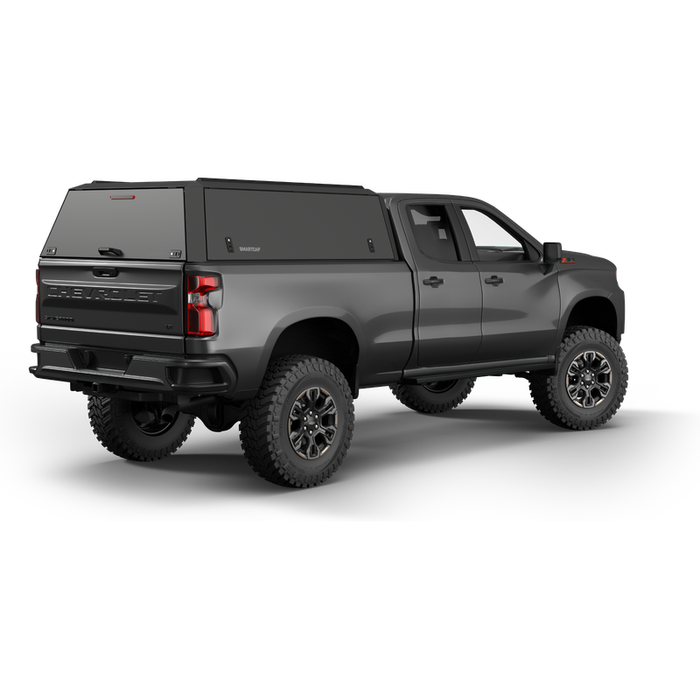 SmartCap Matte Black Truck Bed Cap EDGE Defender Series w/ Vertical Locks Model ED0131-BN