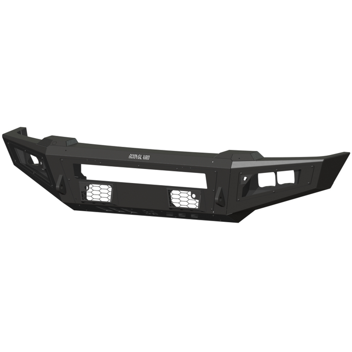 Bodyguard A2L Front Base - ACC Compatible Sensor Cutouts Single Light Bar Cutout Texture Black Powder Coat Model GAF23BYTNN