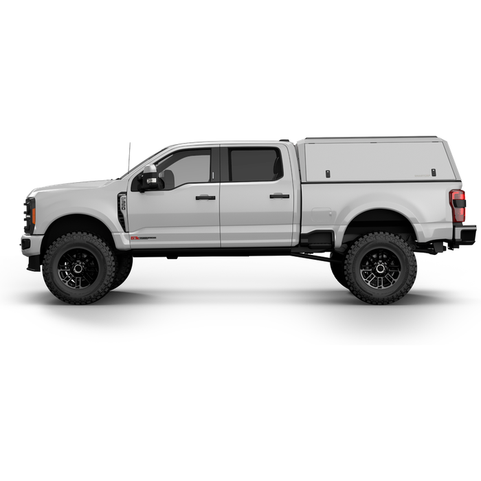 SmartCap OEM White Truck Bed Cap EDGE Defender Series w/ Vertical Locks Model ED0336-WN