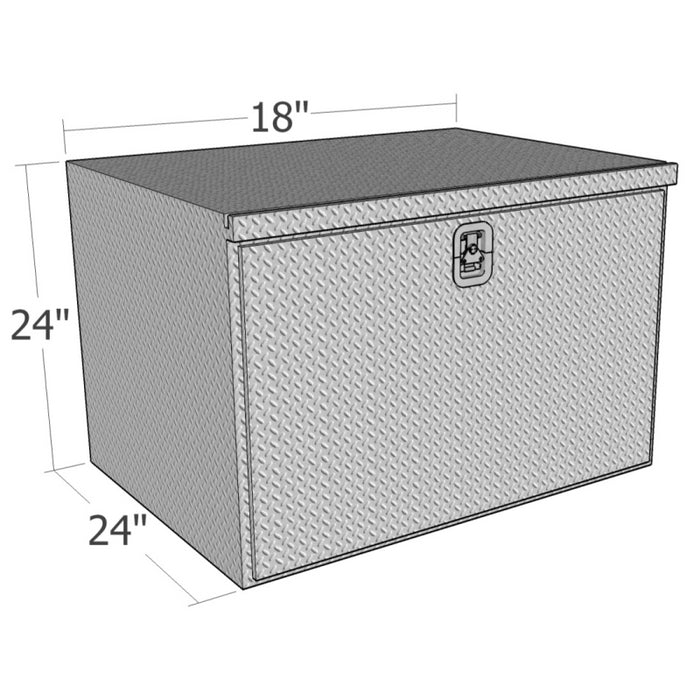 Brute 24" X 24" X 18"L HD Under Body -  Diamond, Drop Down Door Model HUB2418