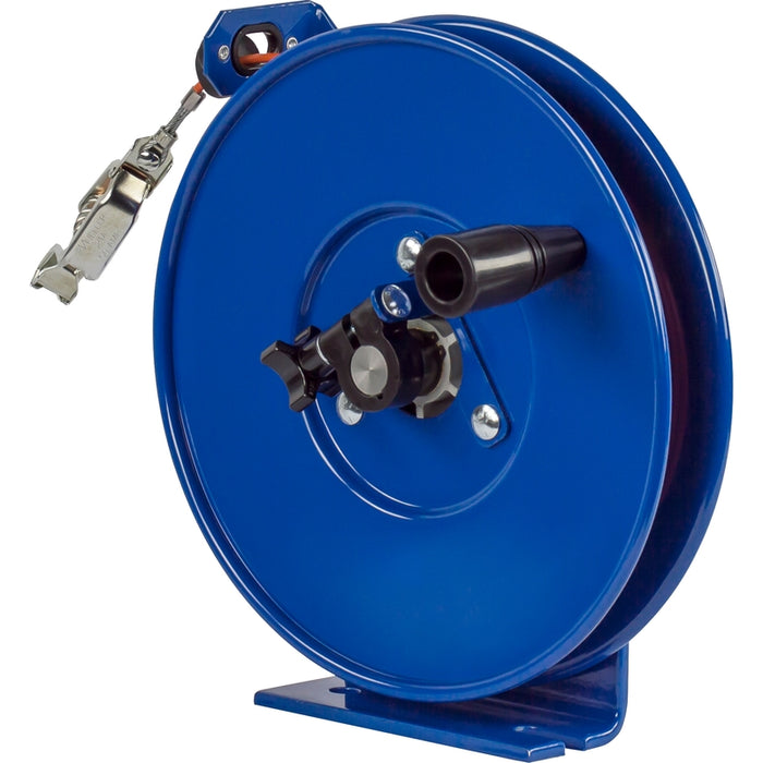 Coxreels SDH Series Hand Crank Static Discharge Stainless Steel Cable Reel 100 ft. - Hose Included Model SDH-100-1