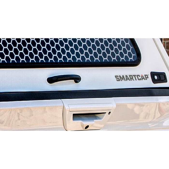 SmartCap OEM White Truck Bed Cap EVOc Commercial Series w/ Vertical Locks Model EC1313-WH