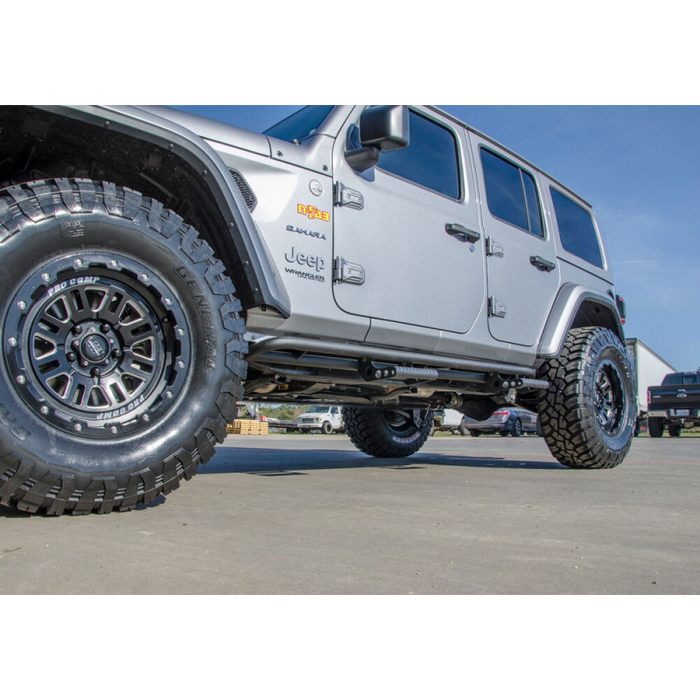 N-Fab RKR Step System Textured Black Steel Model J184RKRS4