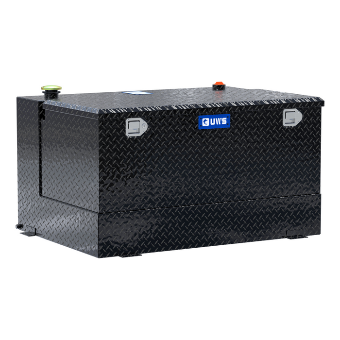 UWS Gloss Black 85-Gallon Combo Aluminum Transfer Tank Model TT-85-COMBO-BLK